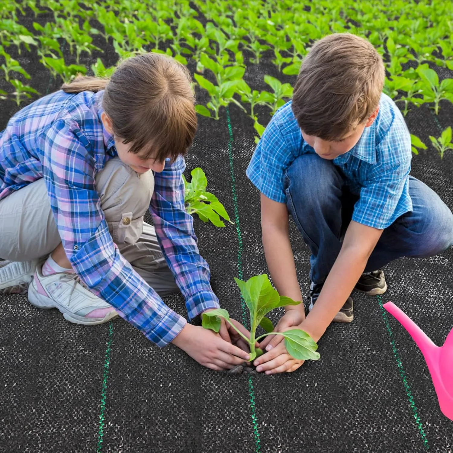 6ft x 100ft Landscape Fabric Weed Barrier Fabric Heavy Duty,3.2OZ Weed Block Fabric, Garden Liner Ground Cover Weed Control Fabric,Weed Tarp for Garden