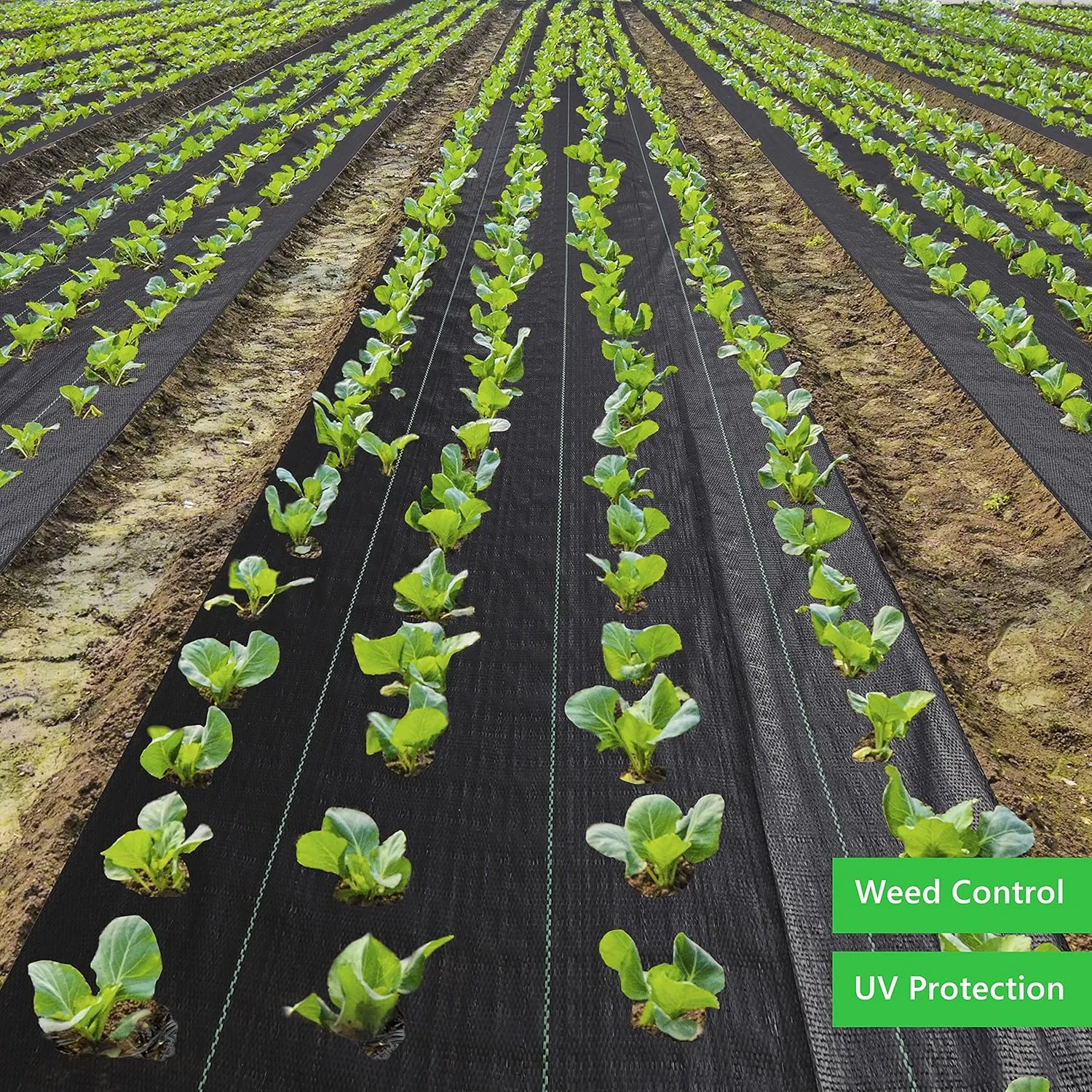 6ft x 100ft Landscape Fabric Weed Barrier Fabric Heavy Duty,3.2OZ Weed Block Fabric, Garden Liner Ground Cover Weed Control Fabric,Weed Tarp for Garden