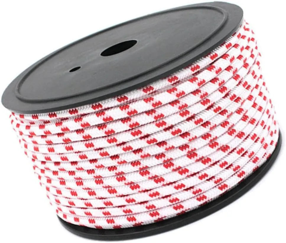 6mm 50m Tent Guy Line Guide Rope, Windproof Cord for Camping, Outdoor, Fishing, Backpacking, Hunting, Multipurpose Reflective Rope