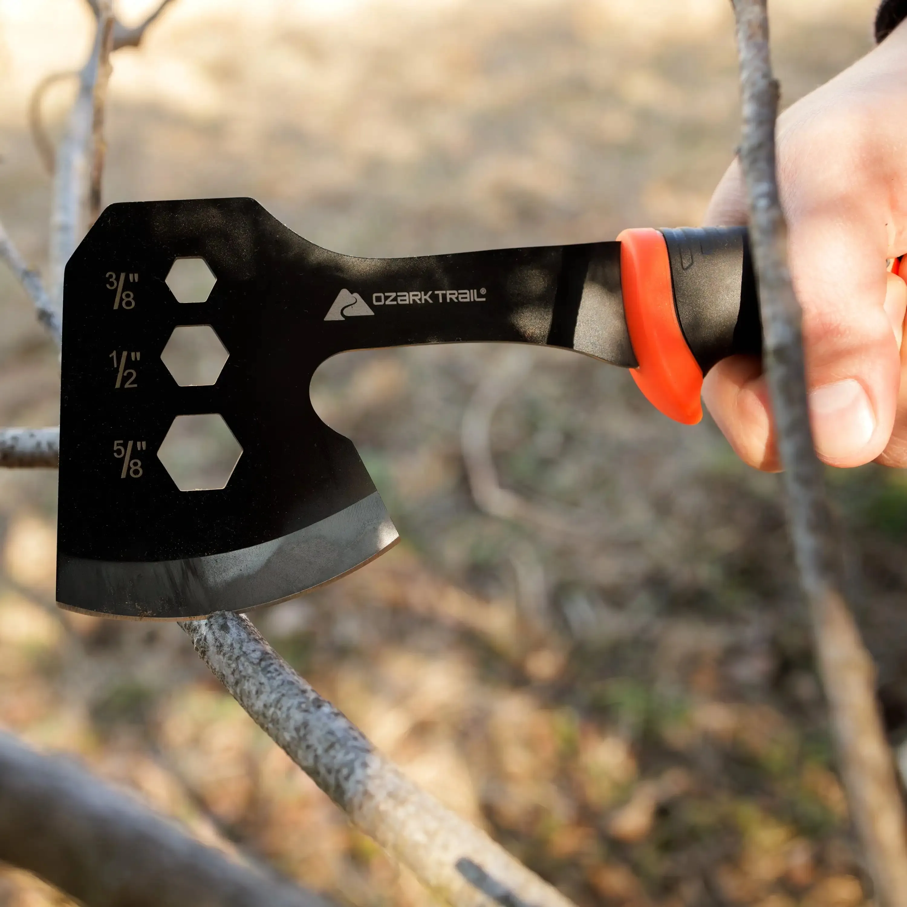 7 Piece Camping Tool Set with Axe Hammer and Knives