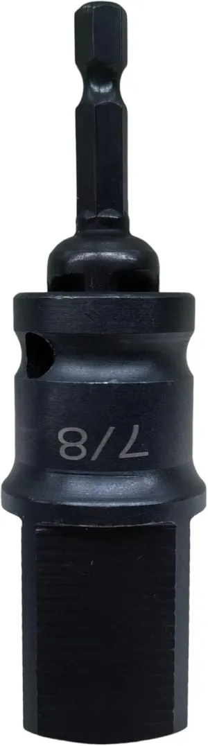 7/8" Tapered Male Square Drive Adapter/Pipe Plug Socket for Electric Drill, Converts Hand Crank to Motorized Winch for Camper & RV Jacks – Fits Pop-Up, Tent Camper, and RV Models