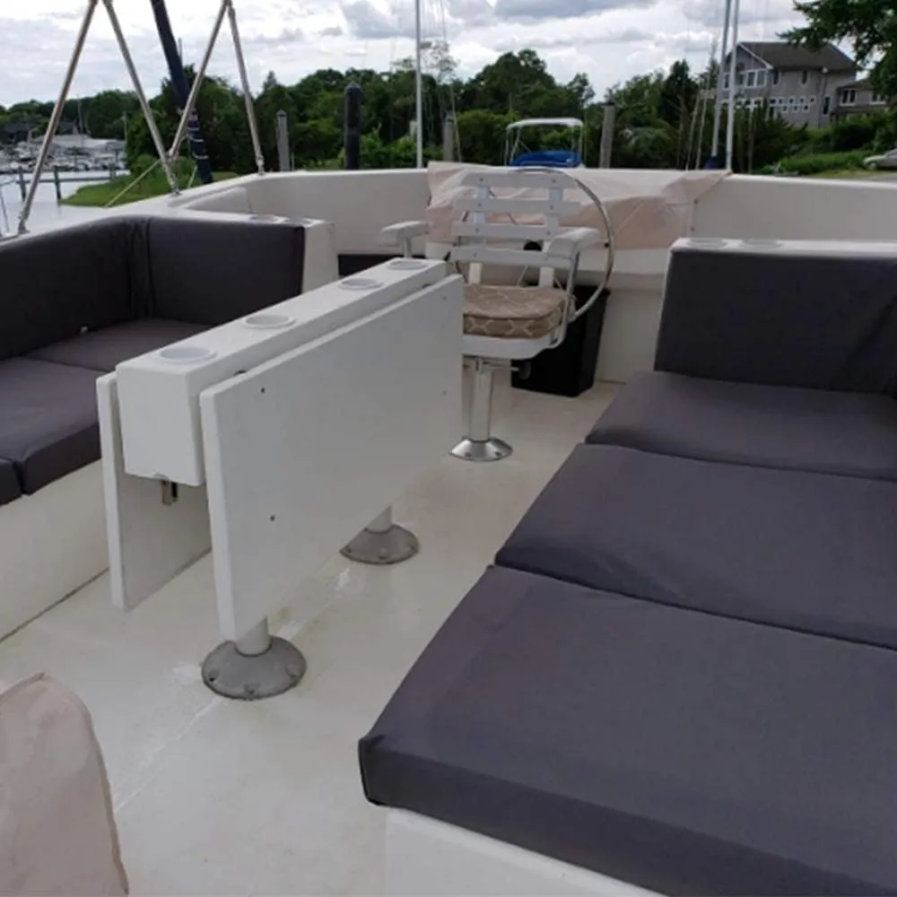840 Denier Waterproof Nylon Fabric 60" Wide by 96" PU Backing Canvas Material Lightweight Marine Waterproof, UV Resistant, Anti-Glare for Boat Tent Shading Cushion