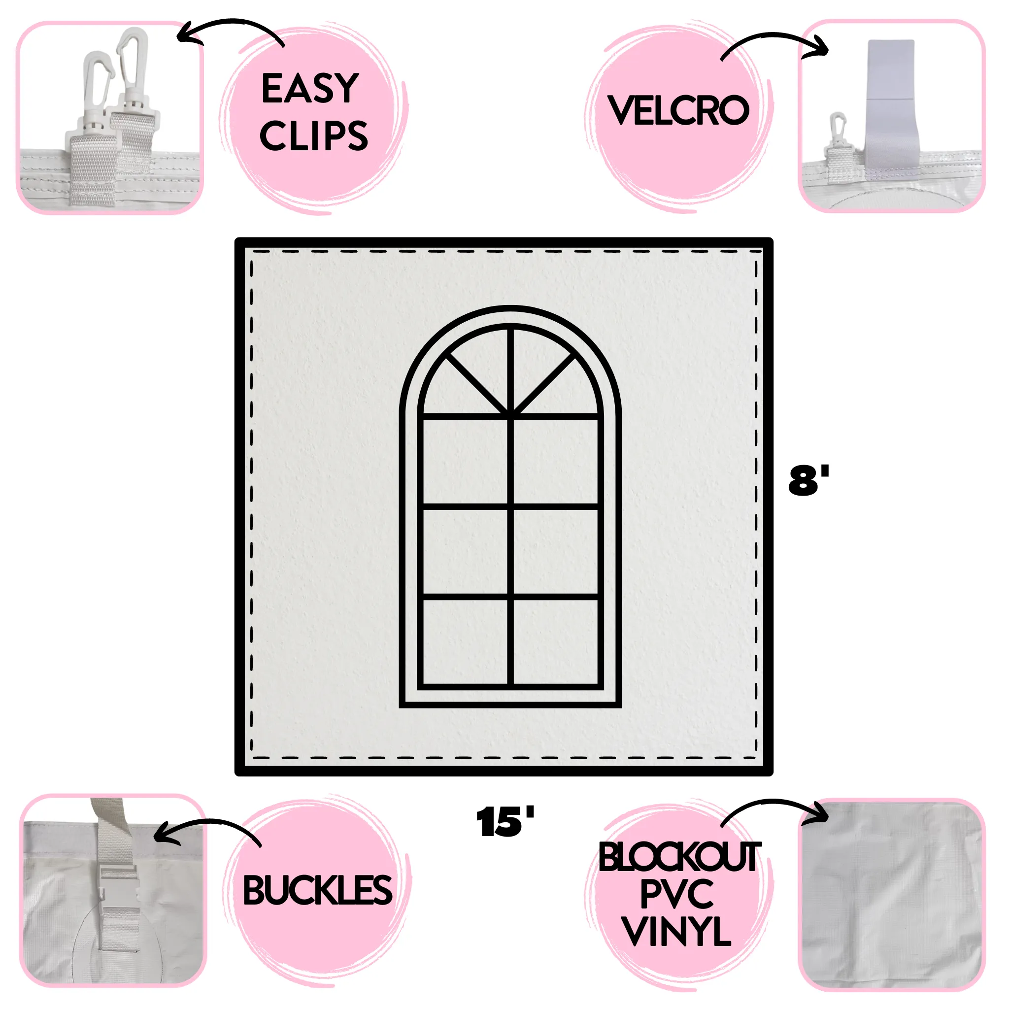 8x15 Universal Blockout Window Sidewall