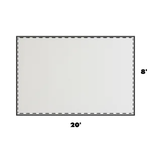 8x20 Universal Blockout Solid Sidewall