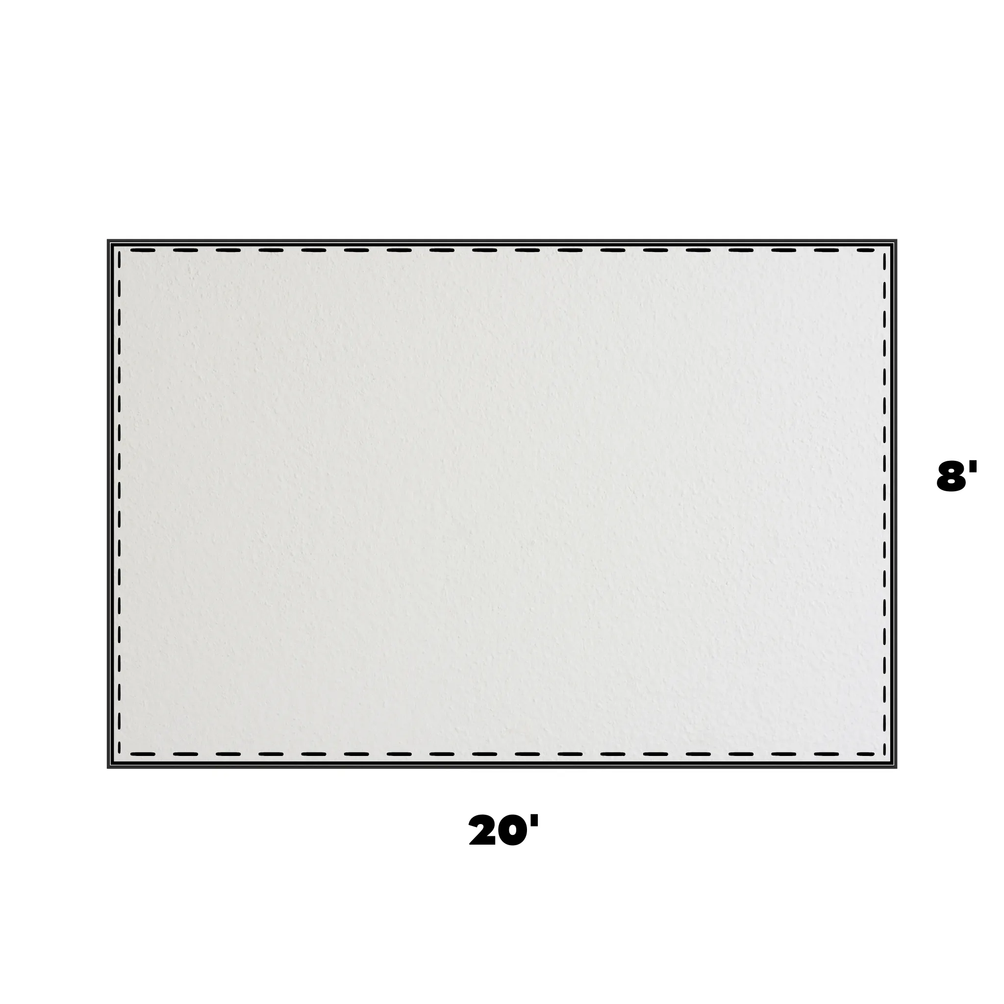 8x20 Universal Blockout Solid Sidewall