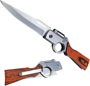 AK47 Pocket Folding Knife, Tactical Knife for Camping Hunting Survival Indoor and Outdoor Activities