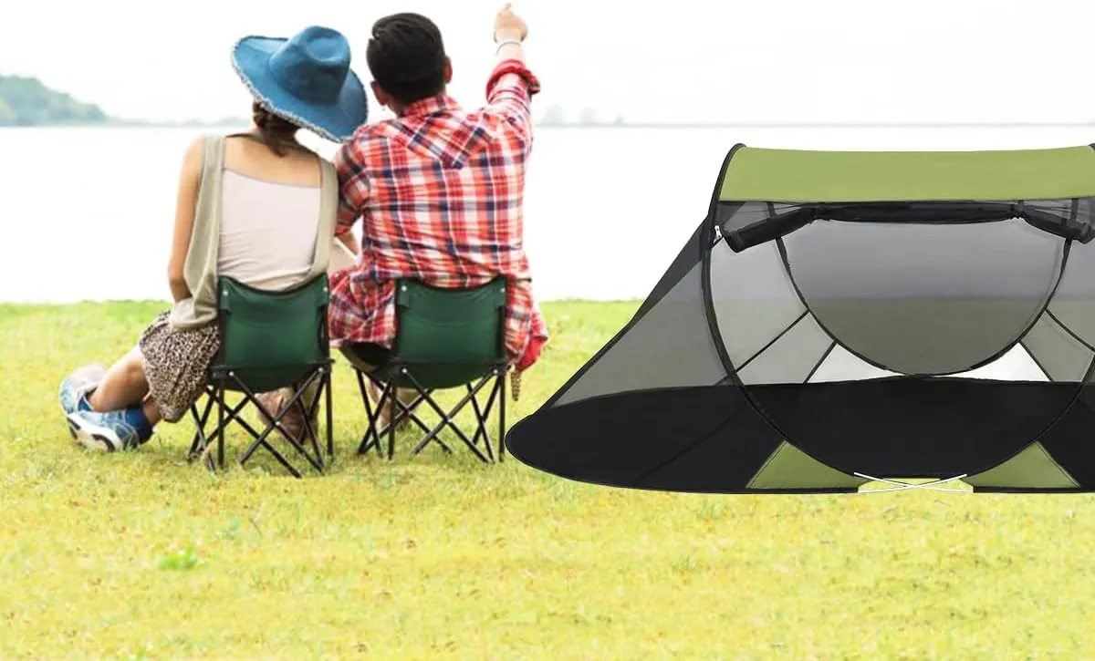 Akiky Pop Up Mosquito Tent for Camping,1 Person Camping Tent with Bug Screen Tent,Mosquito Net Foldable Portable for Adults Kids