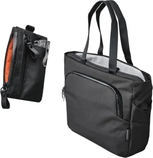 ALPAKA Bravo Tote Bag and Zip Pouch Pro - Weatherproof 16 Inch Laptop Briefcase for Men & Women, Work Travel Tote with Shoulder Strap - Minimalism Zipper Wallet - RFID Blocking ID Card Holder