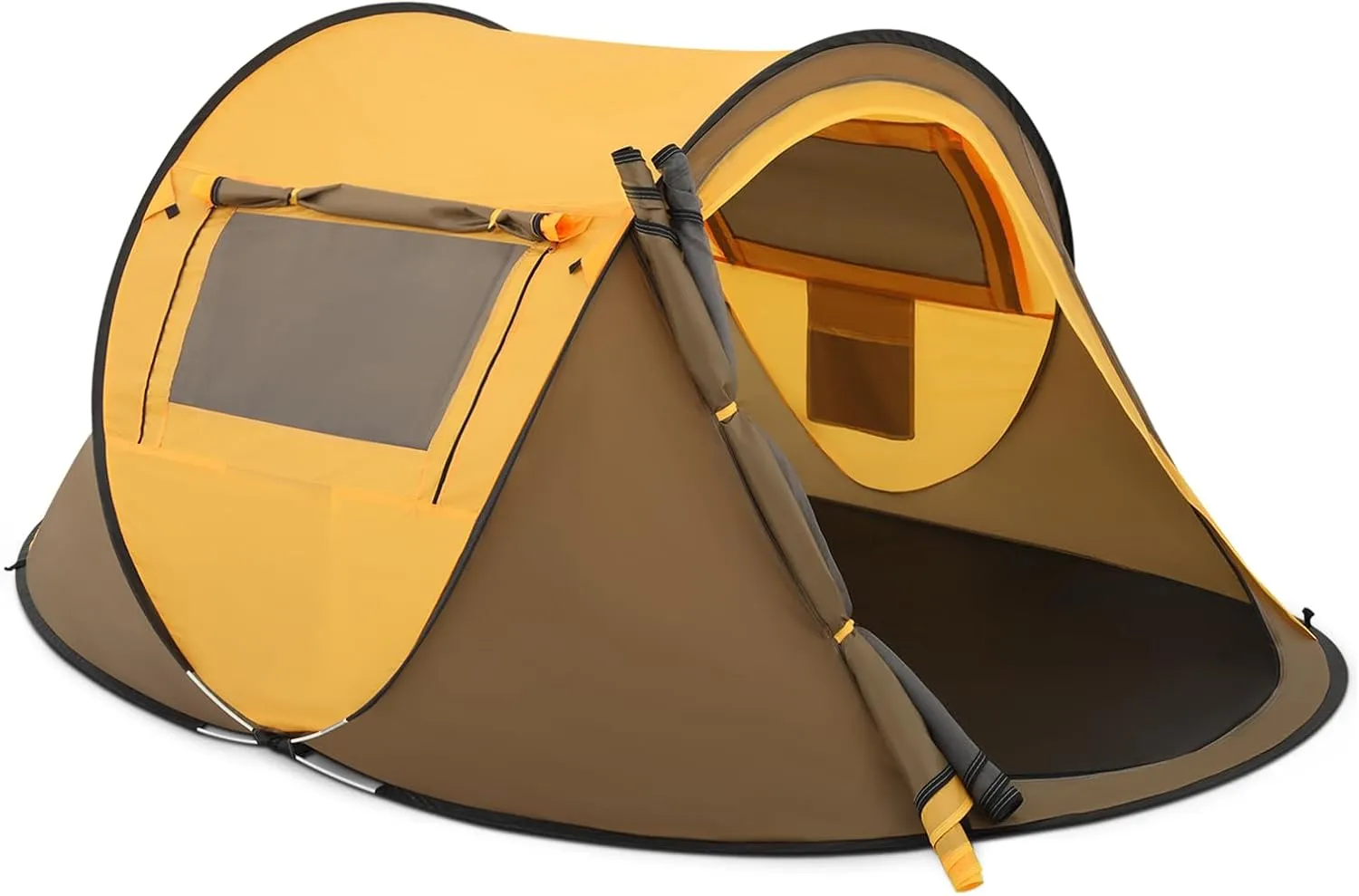 Athena Collection 2-3 Person Pop Up Camping Tent, Portable Backpacking Tent Family Travel Tent with Carry Bag, Outdoor Windproof Camping Equipment Easy Setup for Lawn, Garden, Park