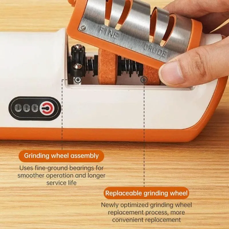 Automatic Multifunctional Electric Knife Sharpener for Quick Use