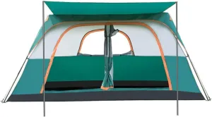 Automatic Tent Outdoor Two-Bedroom one Hall 8-12 People Family Rainproof Tent Double Multi-Person Wild Camping Hopeful