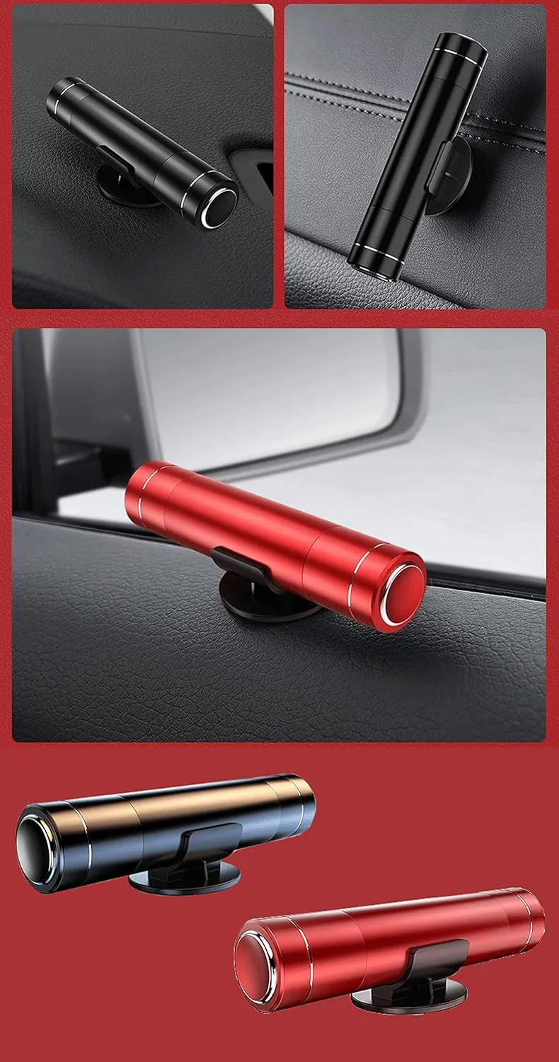 Automotive Window Breaker Seatbelt Cutter Hammerdex Car Rescue Safety Hammer Safehammer Glass Emergency Escape Tools Window Punch Breaker Tool Accessories Emergency Necessities(Red and Black)