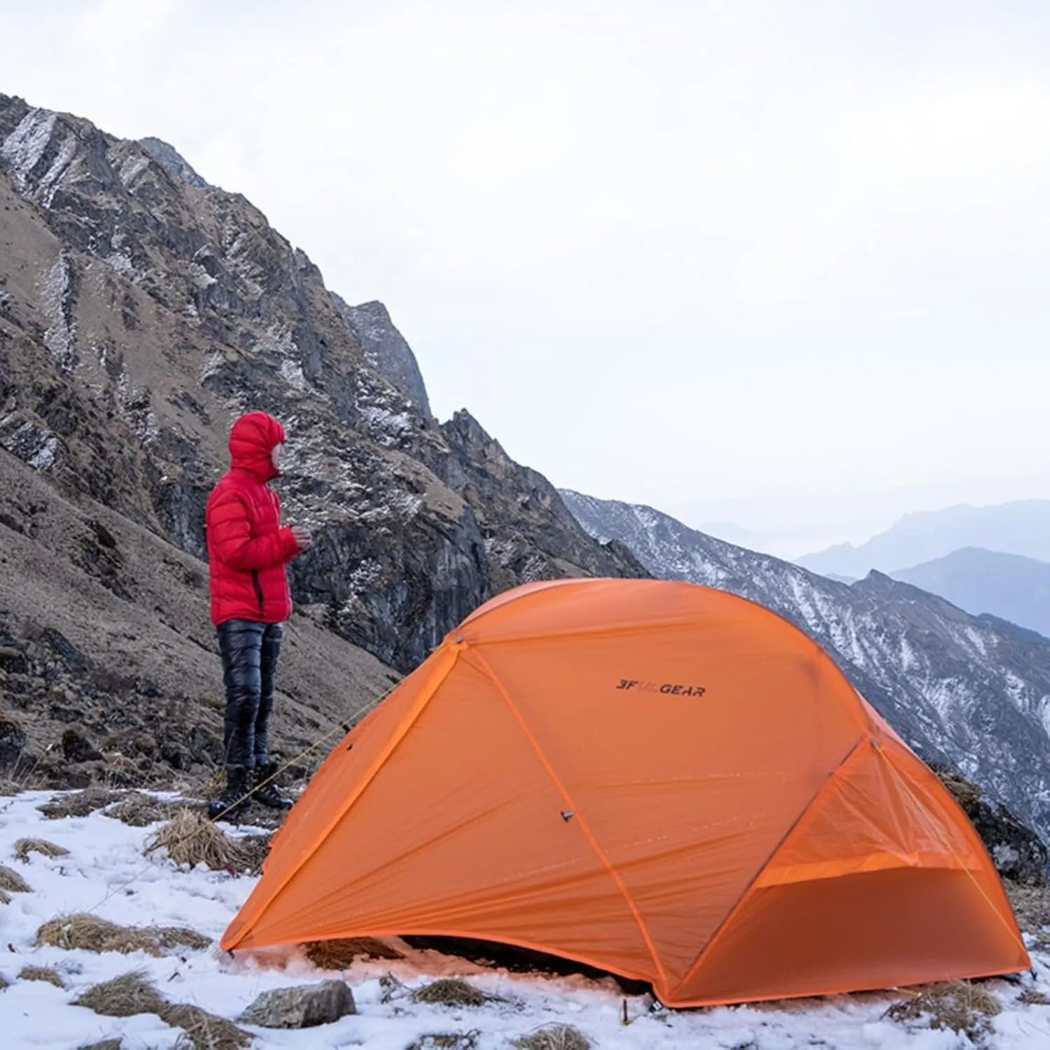 Backpacking Tent, Floating Cloud 2 Easy Setup 2 Person 3/4 Season Ultralight Tents Waterproof Windproof Double Layer Lightweight Outdoor Tent for Camping, Hiking, Hunting, Survival