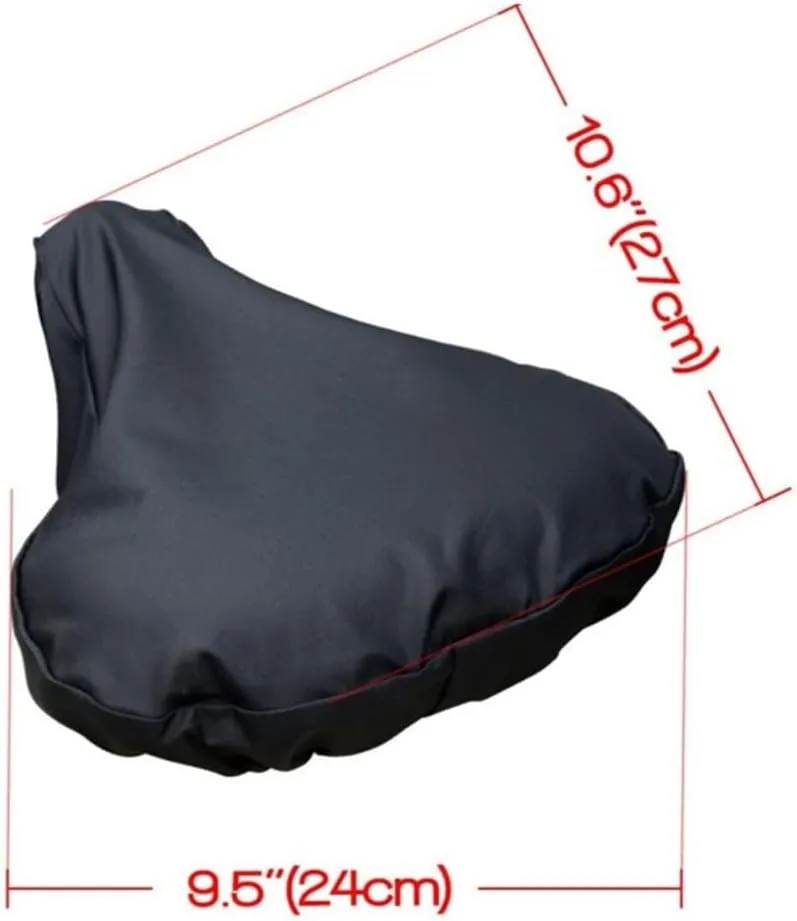 BBAUER Tarp, Waterproof Bike Seat Rain Cover, with Drawstring Mountain Bicycle Seat Cover Dust Protective Saddle Cover Polyurethane Coating for Men Women
