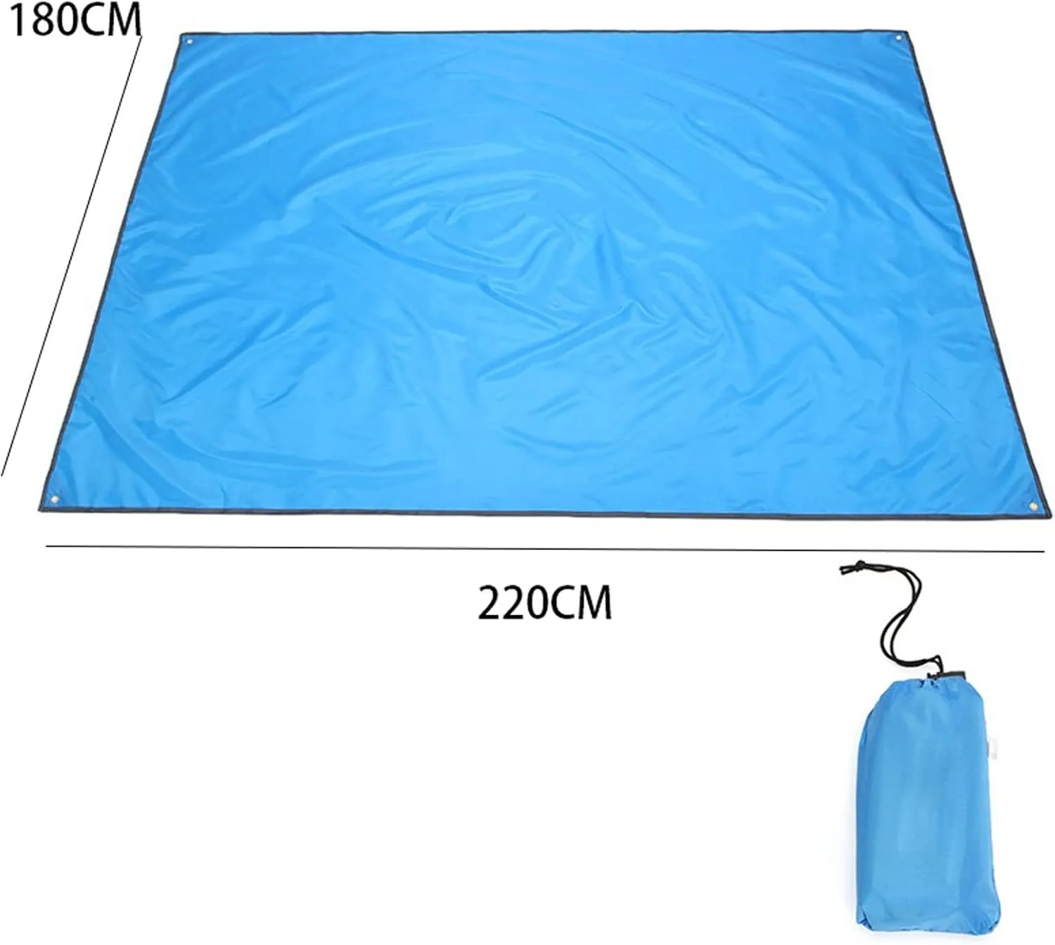 Beach Blankets Outdoor Camping Mat Pad Waterproof Double Sided Picnic Tent Blanket Foldable Beach Mat Ground Sheet Tarp Mats(Green)