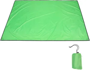 Beach Blankets Outdoor Camping Mat Pad Waterproof Double Sided Picnic Tent Blanket Foldable Beach Mat Ground Sheet Tarp Mats(Green)