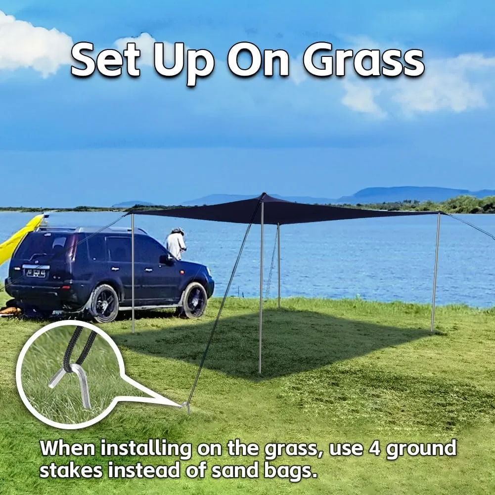 Beach Shade Tent, Portable Easy Pop Up Beach Canopy, UPF50  Sun Protection Shelter, Windproof & Water Resistant, Perfect for Family