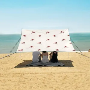 Beach Shade Tent with UPF50  UV Protection,Champagne Glass with Bow Lightweight Camping Sun Shelter for Outdoor,Camping Trips, Fishing, Backyard,Picnics,Easy Set Up and Carry 9x10.5 FT