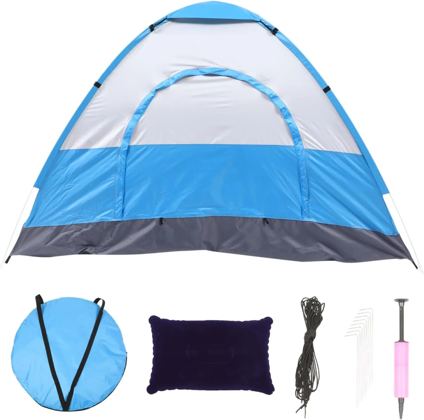 Beach Shades Canopy 3-Person Tent Sun Tent Includes Stakes and Windproof Rope