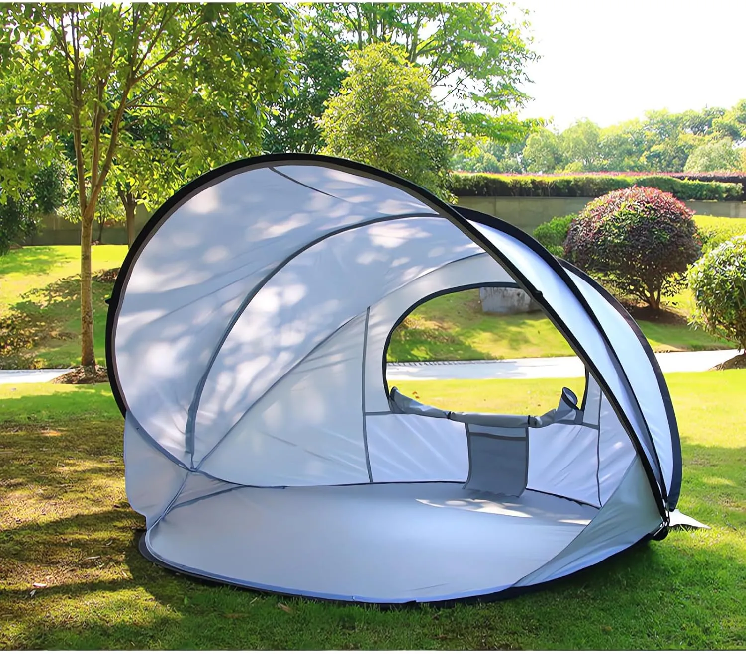 Beach Shelter, 1-3 Person Automatic Instant Pop Up Beach Tent, UV Protection 50  Sunshade Portable Extra Light Pop Up Tent for Garden, Fishing, Picnic