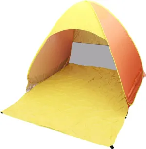 Beach Tent Pop up Instant Tent for Outdoor Automatic Folding Waterproof Rugged Ground Stake Anti-uv Fabric
