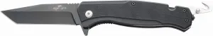 Bear Swipe IV Rescue Knife, 3-1/4-inch Blade, 14C28N Sandvik Stainless Steel, Black G10 Handle, Assisted Opening with Seat Belt Cutter and Glass Breaker (A-500-B4-B)