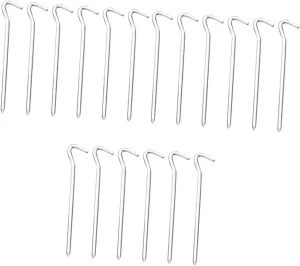 BESPORTBLE 18pcs Lightweight Tent Pegs Durable Camping Stakes for Outdoor Canopy and Tarp Windproof Design for Secure Grounding Essential Tent Accessories for Hikers