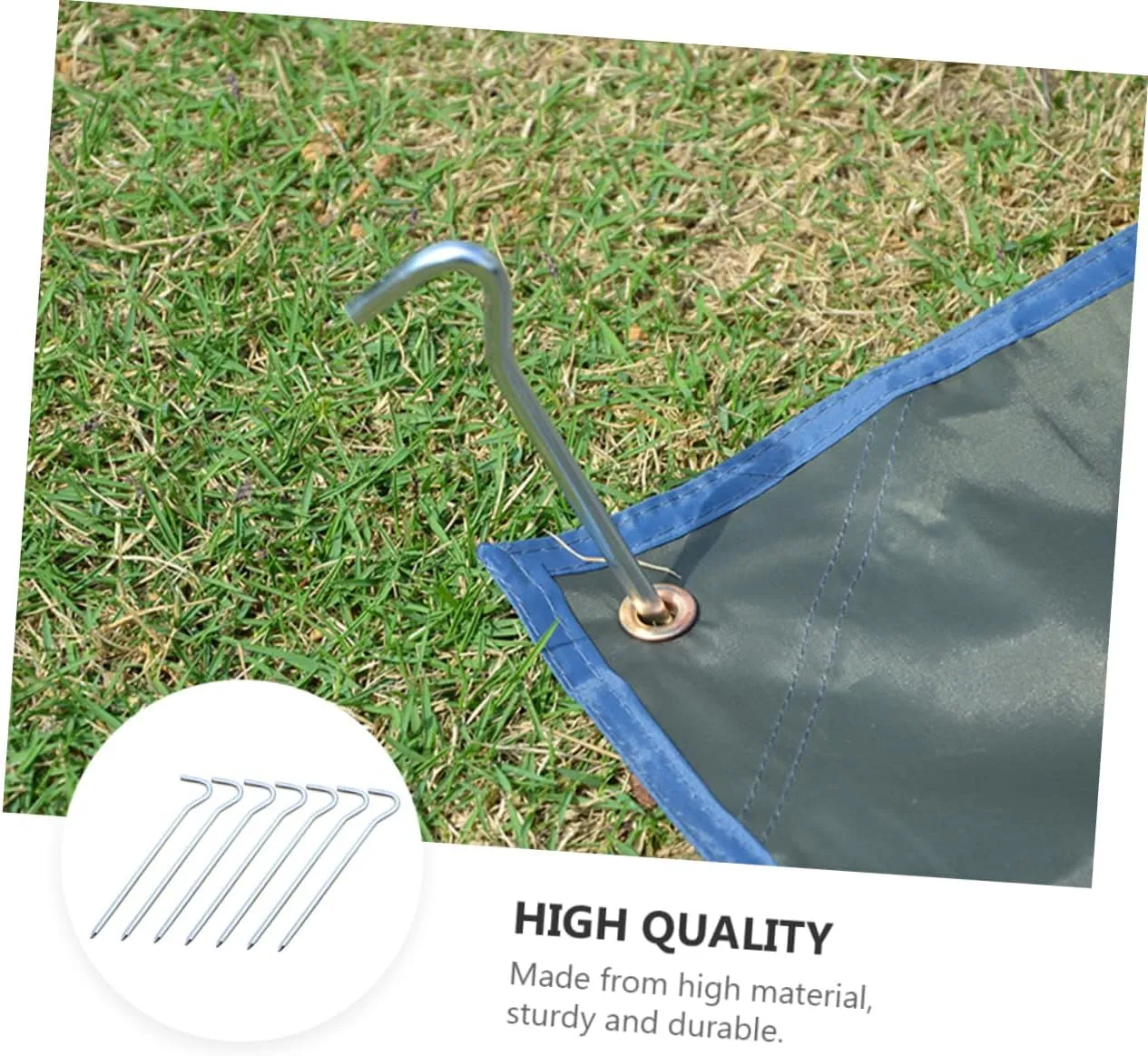 BESPORTBLE 18pcs Lightweight Tent Pegs Durable Camping Stakes for Outdoor Canopy and Tarp Windproof Design for Secure Grounding Essential Tent Accessories for Hikers