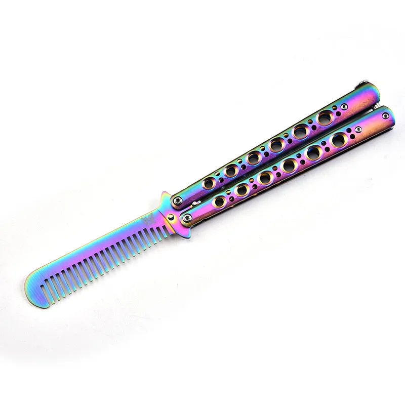 Best Seller Foldable Butterfly Comb Stainless Steel Training Butterfly