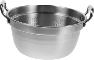 BESTonZON Stainless Steel Double Handle Ramen Pot Fast Heating Soup Sauce Pot for Outdoor Camping for Pasta Noodles Durable Portable Cooking