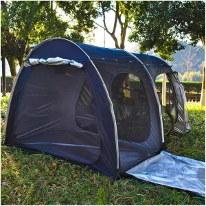 Bike Storage Tent with Ventilation Mesh Motorcycle Shed for 2/3/4/5 Bikes or 3 Motorcycle Outdoor Shed Bike Storage