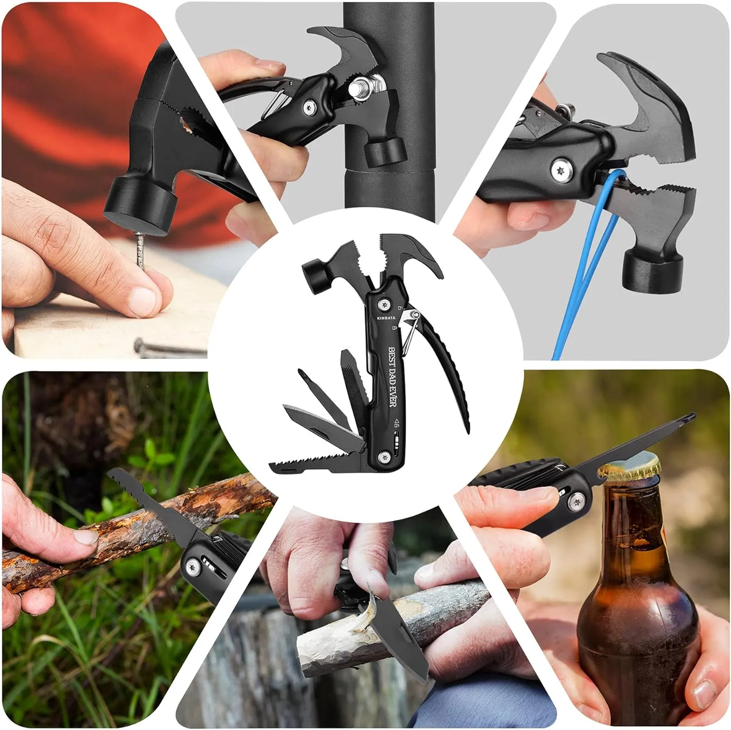 Birthday Gifts For Dad-Fathers Best Day Gift for Dad Ever Gifts for Men from Daughter Son Wife Personalized Present for Him PaPa Multitool