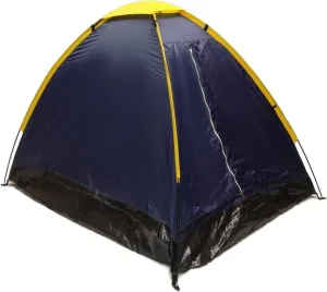 Blue Dome Camping Tent 7x5' - 2 Person, Two Man Navy Yellow Sealed Bottom NEW