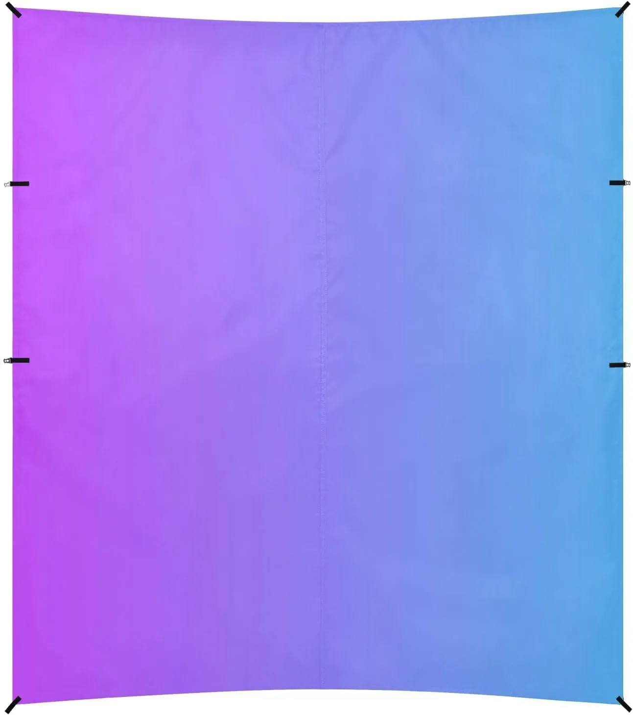 Blue Purple Gradient Beach Tent & Canopy UPF50  Protection Waterproof Large Portable Sun Shelter with Sandbags and Shovel for Camping, Picnics, Backyard & Fishing