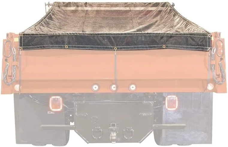 Buyers Products Heavy Duty Black Mesh Tarp 7 x 18 Foot
