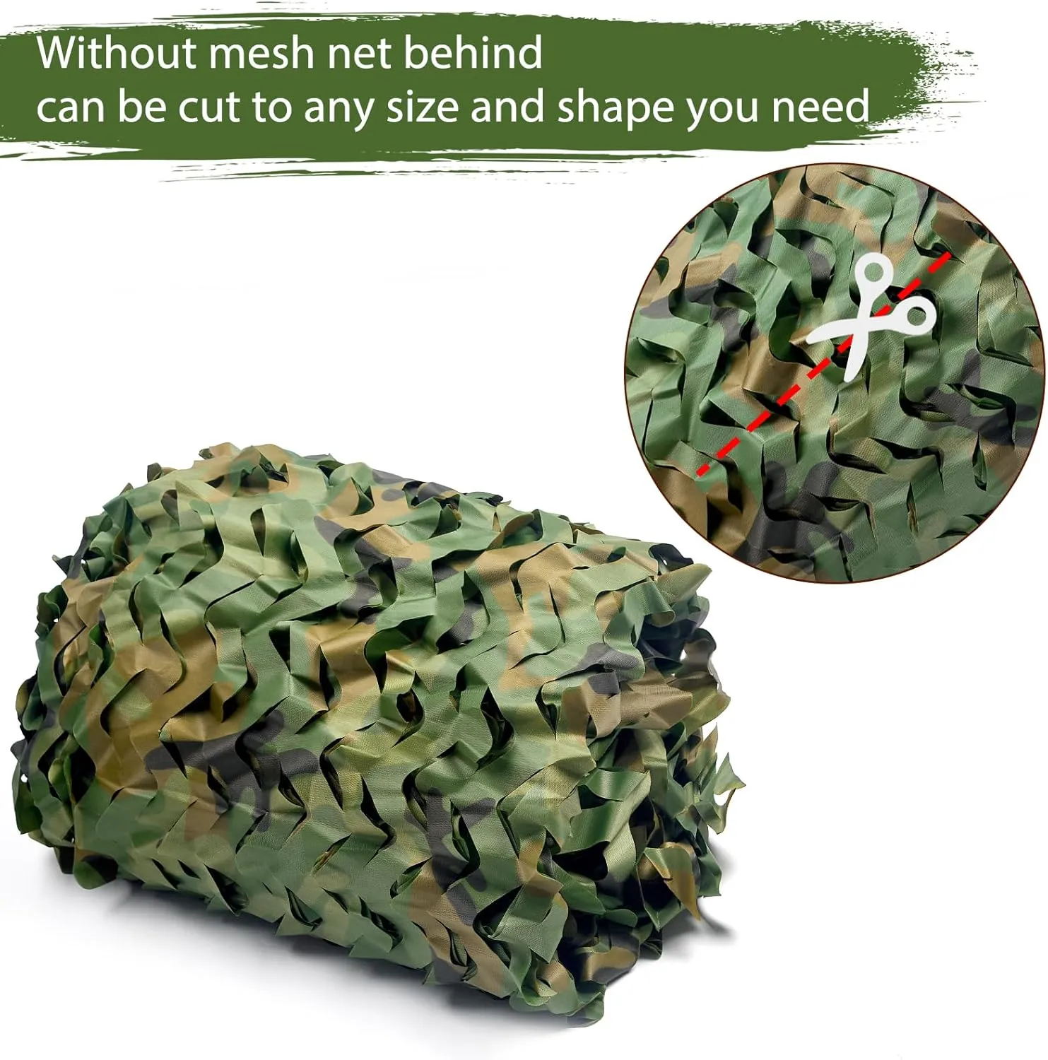 Camo Netting Camouflage Netting 20X20 10X20 10X10 Bulk Roll Burlap Camo Tarp Sunshade Net for Hunting Blind Military Dinosaur Birthday Theme Party Decoration Camping Shooting