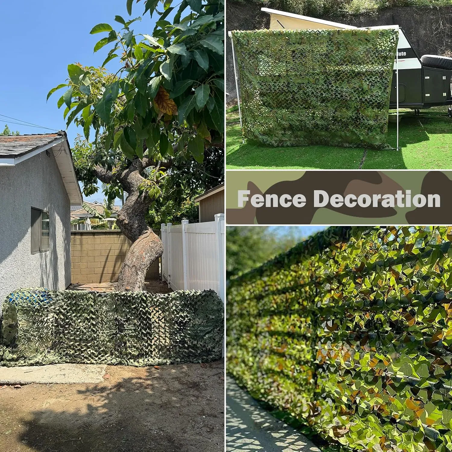 Camo Netting Camouflage Netting 20X20 10X20 10X10 Bulk Roll Burlap Camo Tarp Sunshade Net for Hunting Blind Military Dinosaur Birthday Theme Party Decoration Camping Shooting