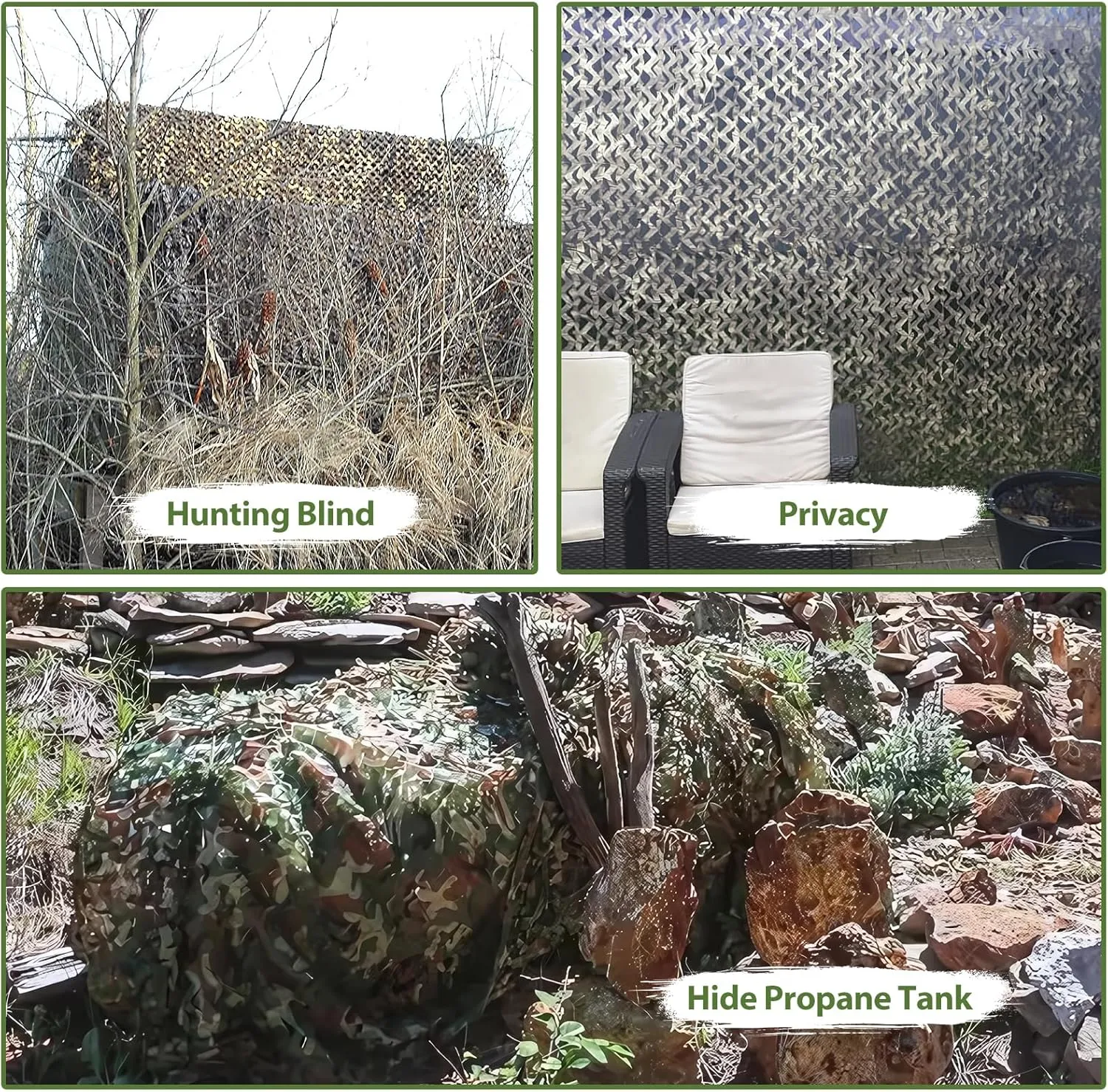 Camo Netting Camouflage Netting with Mesh Backing Military Camo Nets Sunshade Fence Tarp Net Lightweight Great for Duck Hunting Blind Shooting Photography