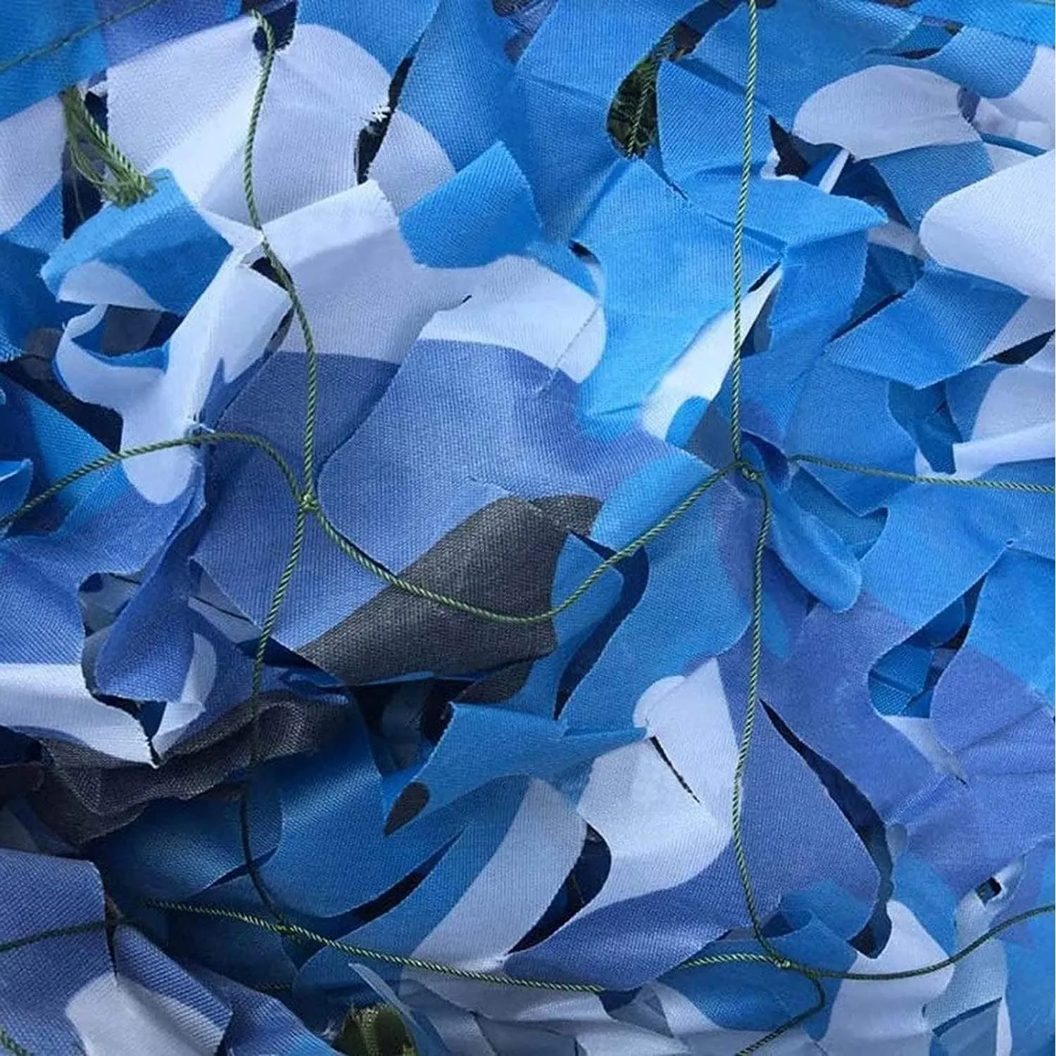 Camouflage Net Blue 2x3m 2x5m 2x10m 4x5m 4x6m 6x6m, Camouflage Netting Camping, for Outdoor Garden Decoration Sun Shelter Tarp Shade Net (Size : 1.5X15m/4.9X49.2ft)