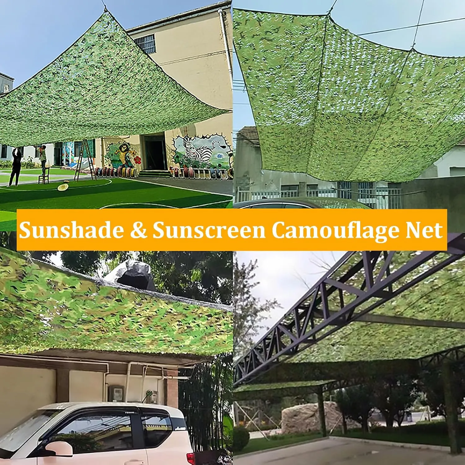 Camouflage Netting Camo Netting Camo Tarp, Outdoor Woodland Camo Netting Shelters for Hunting Camping Sun Shade Jungle Party Decoration Blind Shooting, 5×6m/16×20ft