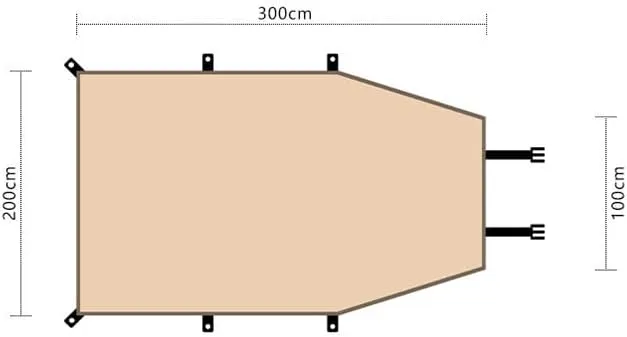 Camper Shade Awning Canopy with Complete Kits for Opel Ampera-e/Astra/Combo/Concept/Corsa/Crossland/Frontera, Waterproof UV Protection, Easy Set Up, Ultra-Durable Camping Tent