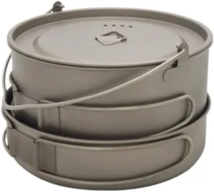 Camping Cookware, Outdoor Picnic Camping Cookware Tableware Pot Set Foldable Handle Portable Pan Frying Pan Portable Stove