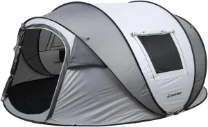 Camping Instant Tent, 4-6 Person Pop Up Tent, Water Resistant Dome Tent, Easy Setup for Camping Hiking and Outdoor, Portable Tent with Carry Bag, for 3 Seasons