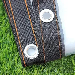 Camping Outdoor Rain Tarps,Tarpaulin Transparent of Patio,2 * 3m 4 * 6m 6 * 10m 20 * 20m Clear Plastic Tarp,for Patio Pergola Garden Canopy(13x20 ft(4x6m))