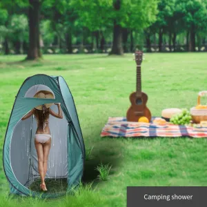 Camping Privacy Shelters Wide Quick Set Up Privacy Tent, ToileShower Tent Pop up Camping Changing Tent Portable Waterproof Outdoor Dressing Bathroom Toilet Tent Privacy Shelter Tent with Carrying Bag