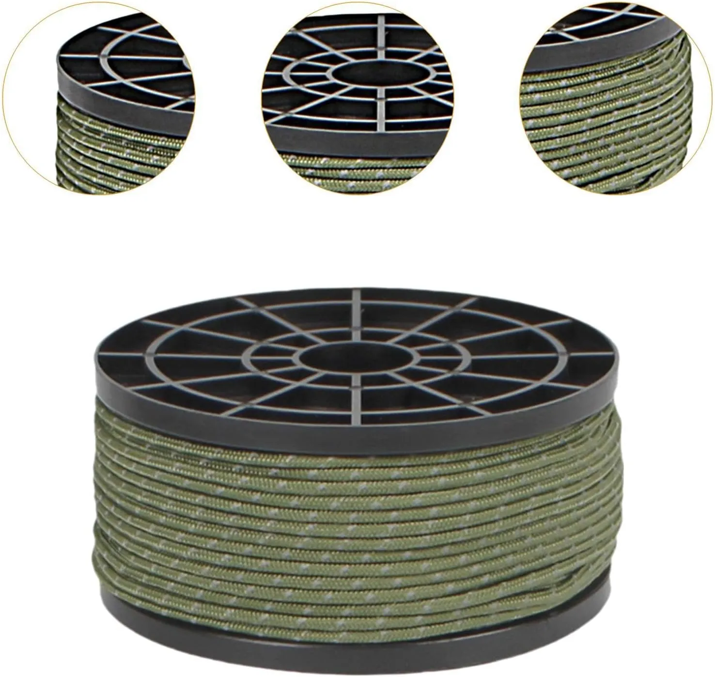 Camping Rope for Tarp Reflective Paracord Multifunctional Reflective Design Wind Rope Tent Guide Rope for Backpacking Tarp