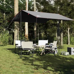 Camping Tarp Grey and Orange 118.1x115.7 Waterproof