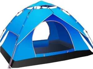 Camping Tents,3-4 Person Automatic pop up Tent has Two Using Ways,Double Layers,Perfect for Beach,Outdoor,Hiking