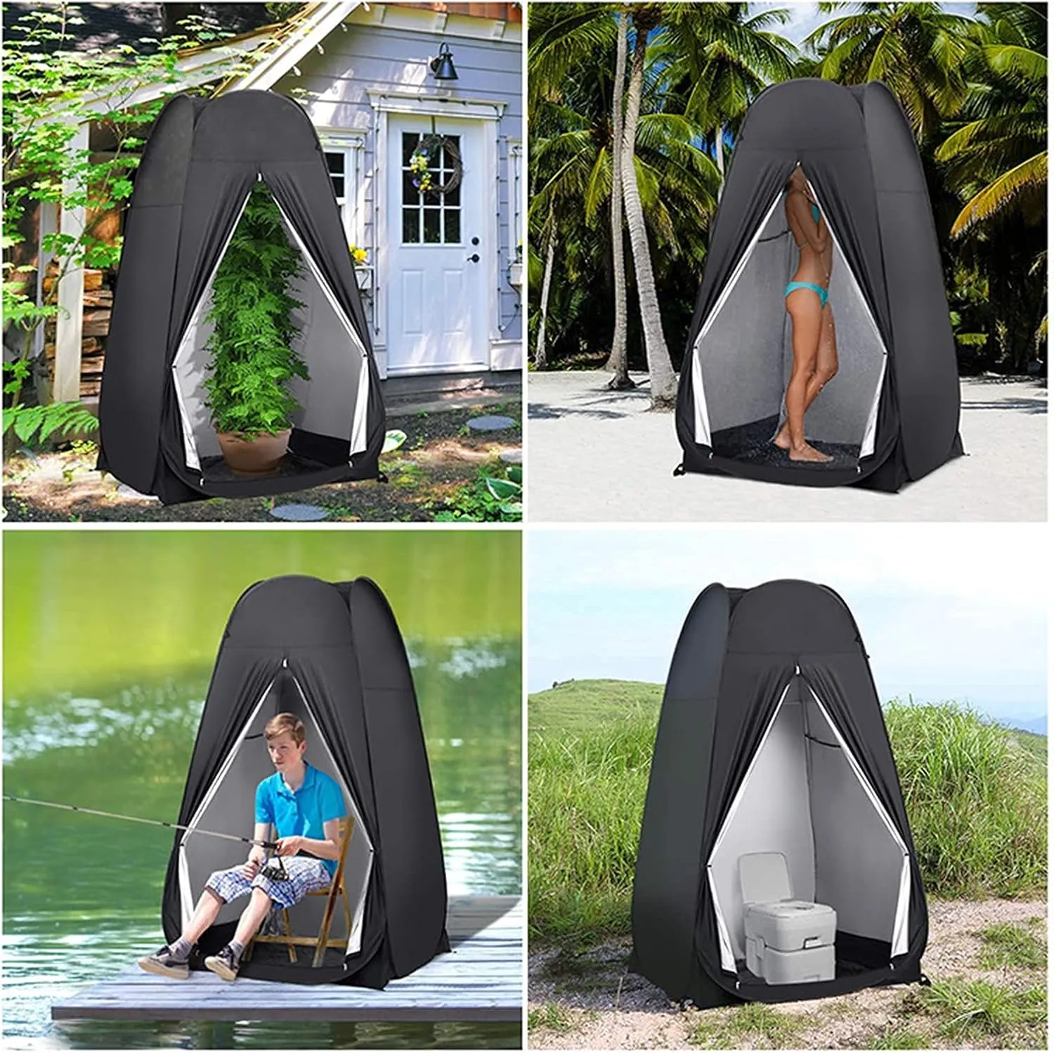 Camping Tent,Shower Tent, Portable Privacy Shelter Tent, Automatic Quick-Open Changing Tent, Outdoor Shower Tent,Pop-Up Privacy Tent, for Outdoor Changing/Fishing/Bath
