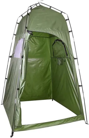 Camping Toilet Tent, Beach Shower Privacy Tent, Portable Changing Tent, Mobile Outdoor Room with Zipper Ventilation Window